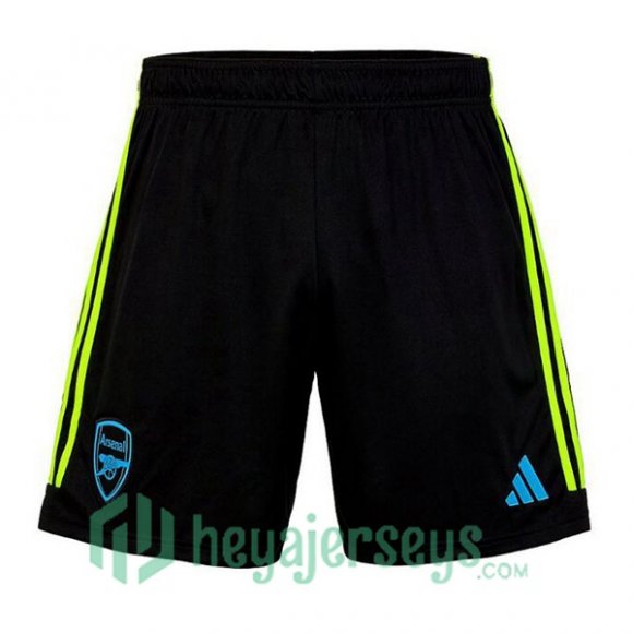 Arsenal Away Soccer Shorts Black 2023/2024