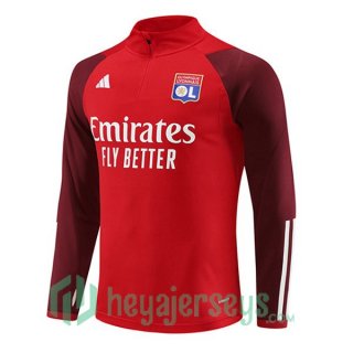 Training Sweatshirt Olympique Lyonnais Red 2023/2024