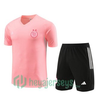 Algeria Training T Shirt + Shorts Rose 2023/2024