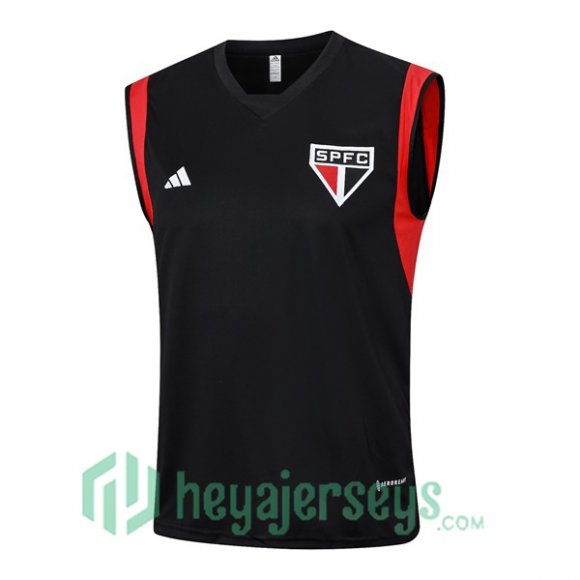 Sao Paulo FC Soccer Vest Black 2023/2024