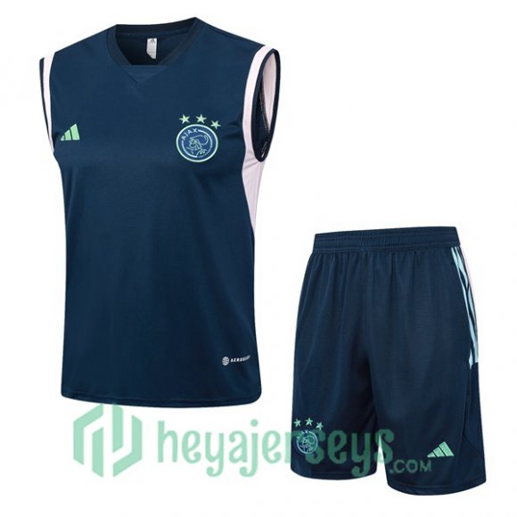 AFC Ajax Soccer Vest + Shorts Blue Royal 2023/2024