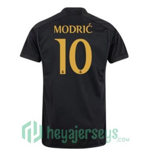 Real Madrid (Modrić 10) Soccer Jerseys Third Black 2023/2024