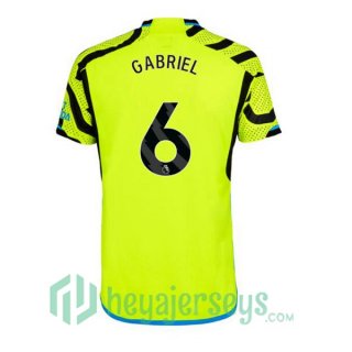 Arsenal (GABRIEL 6) Soccer Jerseys Away Green 2023/2024