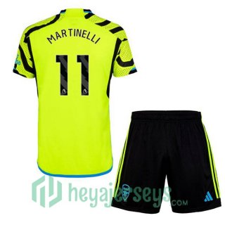 Arsenal (MARTINELLI 11) Kids Soccer Jerseys Away Green 2023/2024