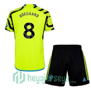 Arsenal (ØDEGAARD 8) Kids Soccer Jerseys Away Green 2023/2024