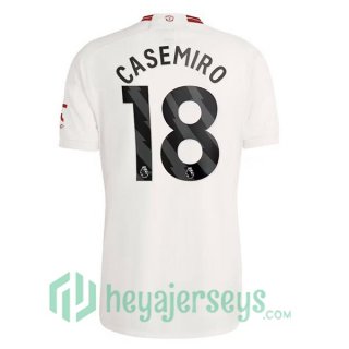Manchester United (Casemiro 18) Soccer Jerseys Third White 2023/2024