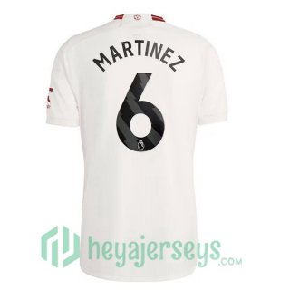 Manchester United (Martinez 6) Soccer Jerseys Third White 2023/2024