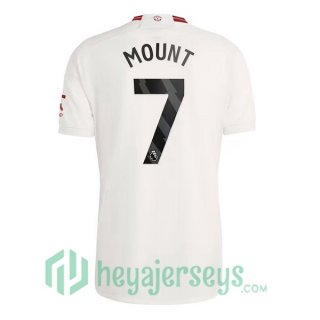 Manchester United (Mount 7) Soccer Jerseys Third White 2023/2024