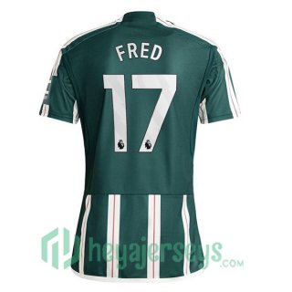 Manchester United (Fred 17) Soccer Jerseys Away Green 2023/2024