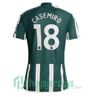 Manchester United (Casemiro 18) Soccer Jerseys Away Green 2023/2024