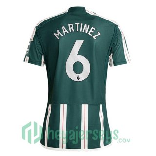 Manchester United (Martinez 6) Soccer Jerseys Away Green 2023/2024