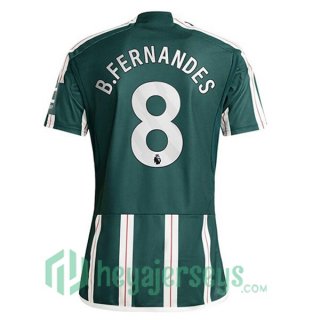 Manchester United (B.Fernandes 8) Soccer Jerseys Away Green 2023/2024