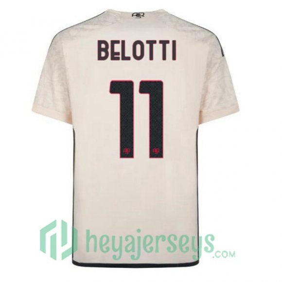 AS Roma (BELOTTI 11) Soccer Jerseys Away Yellow 2023/2024