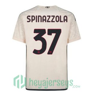AS Roma (SPINAZZOLA 37) Soccer Jerseys Away Yellow 2023/2024
