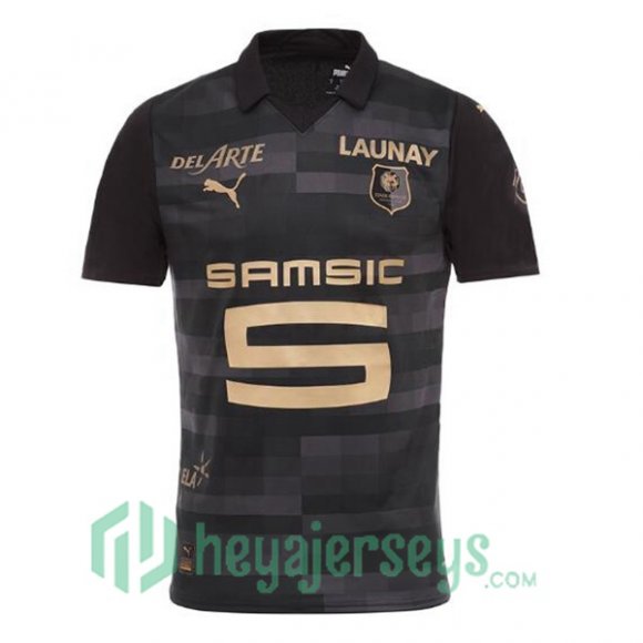 Stade Rennais Soccer Jerseys Third Black 2023/2024