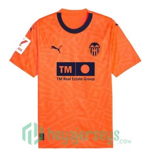 Valencia CF Soccer Jerseys Third Orange 2023/2024