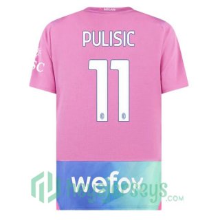 AC Milan (Pulisic 11) Soccer Jerseys Third Rose 2023/2024