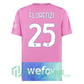 AC Milan (Florenzi 25) Soccer Jerseys Third Rose 2023/2024