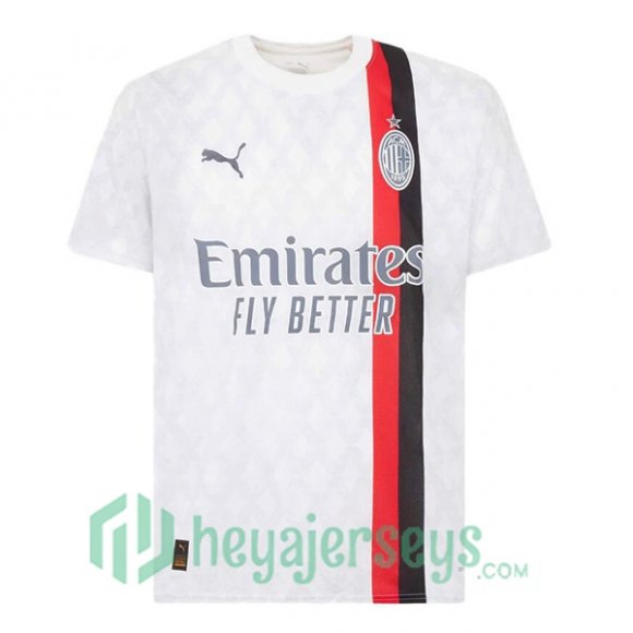 AC Milan Soccer Jerseys Away White 2023/2024