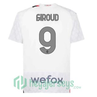 AC Milan (Giroud 9) Soccer Jerseys Away White 2023/2024