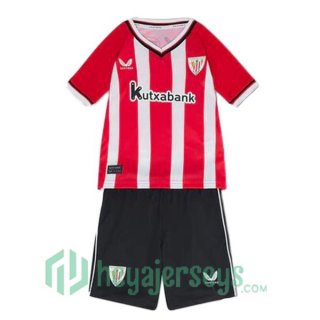 Athletic Bilbao Kids Soccer Jerseys Home Red 2023/2024