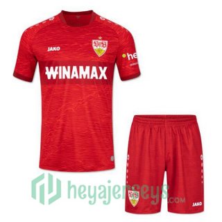 VfB Stuttgart Kids Soccer Jerseys Away Red 2023/2024