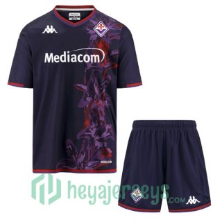 ACF Fiorentina Kids Soccer Jerseys Third Black 2023/2024