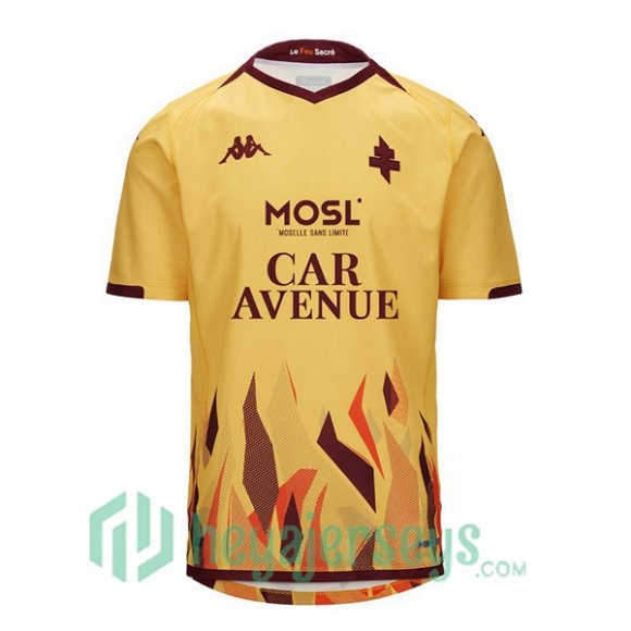 FC Metz Soccer Jerseys Away Yellow 2023/2024