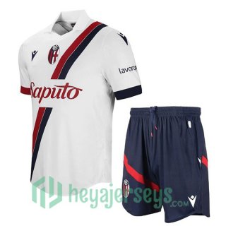 Bologna Kids Soccer Jerseys Away White 2023/2024