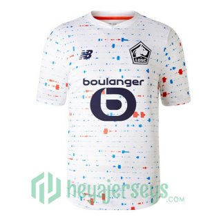 Lille OSC Soccer Jerseys Away White 2023/2024