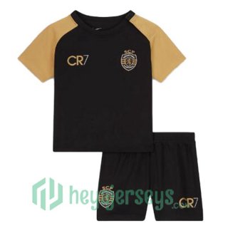 Sporting CP Kids Soccer Jerseys Third Black 2023/2024