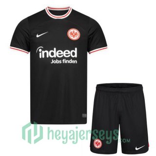 Eintracht Frankfurt Kids Soccer Jerseys Away Black 2023/2024