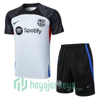 FC Barcelona Training T Shirt + Shorts Gray 2023/2024