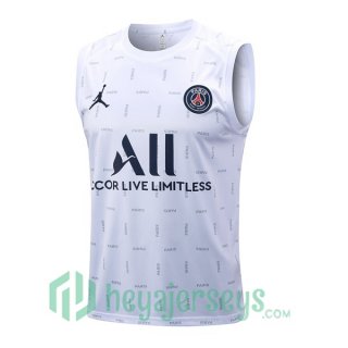 Paris PSG Soccer Vest White 2023/2024