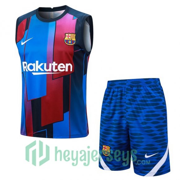 FC Barcelona Soccer Vest + Shorts Blue 2023/2024