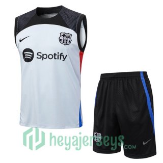 FC Barcelona Soccer Vest + Shorts Gray 2023/2024