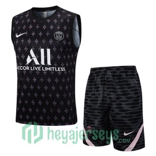 Paris PSG Soccer Vest + Shorts Black 2023/2024