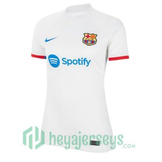 FC Barcelona Women Soccer Jerseys Away White 2023/2024