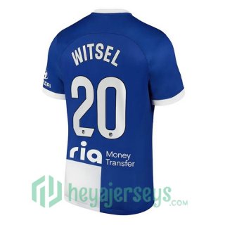 Atletico Madrid (Witsel 20) Soccer Jerseys Away Blue 2023/2024