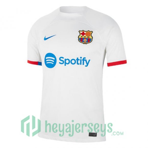 FC Barcelona Soccer Jerseys Away White 2023/2024