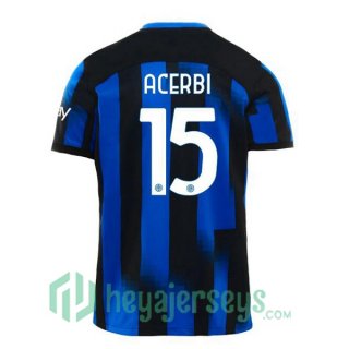 Inter Milan (ACERBI 15) Soccer Jerseys Home Blue 2023/2024