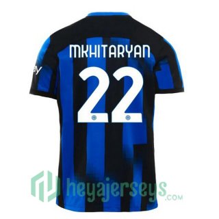 Inter Milan (MKHITARYAN 22) Soccer Jerseys Home Blue 2023/2024