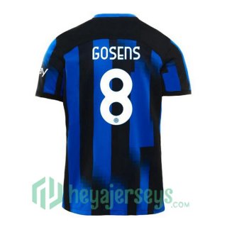 Inter Milan (GOSENS 8) Soccer Jerseys Home Blue 2023/2024