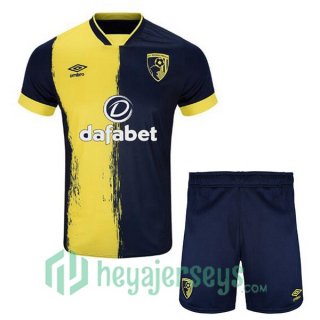 AFC Bournemouth Kids Soccer Jerseys Third Yellow Blue 2023/2024