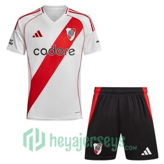 River Plate Kids Home Soccer Jerseys Blue 2024/2025