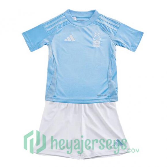 Nottingham Forest Kids Third Soccer Jerseys Blue 2024/2025