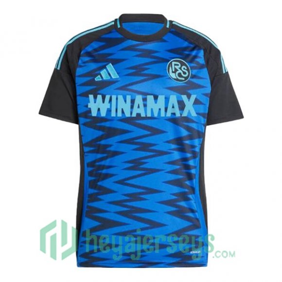 RC Strasbourg Alsace Third Soccer Jerseys Blue 2024/2025