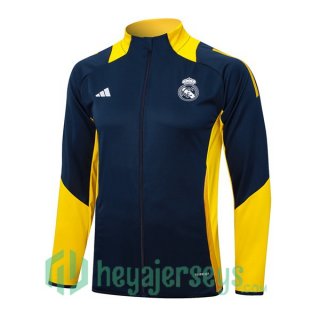 Training Jacket Real Madrid Blue Royal Yellow 2024/2025