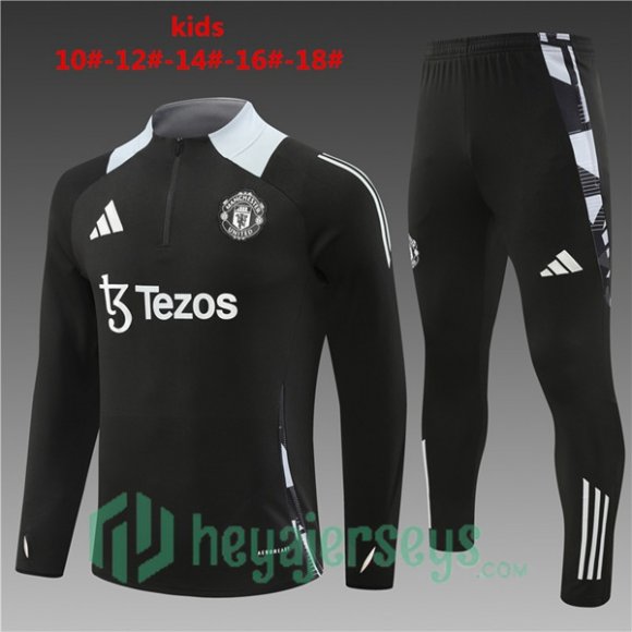 Tracksuit Manchester United Kids Black 2024/2025