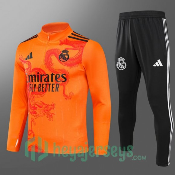 Tracksuit Real Madrid Kids Orange 2024/2025